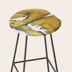 Echoes - NOODOOD painting (gold doesn't print shiny) Stool Gallery Image 2
