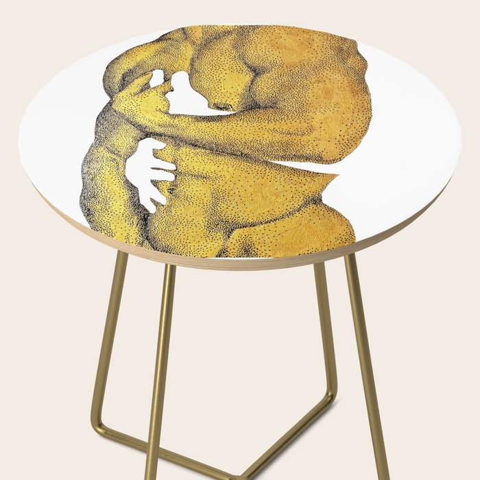 Echoes - NOODOOD painting (gold doesn't print shiny) Side Table Gallery Image 2