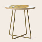 Echoes - NOODOOD painting (gold doesn't print shiny) Side Table Gallery Image 1