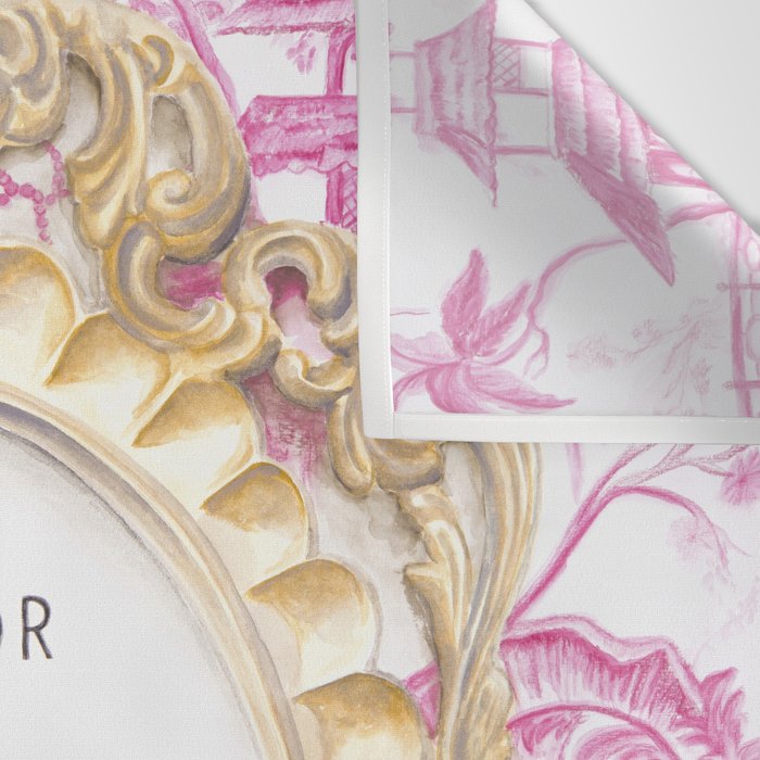 Press For Champagne- in The Pink Pagoda Wall Tapestry Gallery Image 3