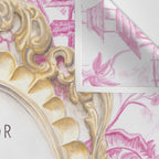 Press For Champagne- in The Pink Pagoda Wall Tapestry Gallery Image 3