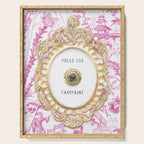 Press For Champagne- in The Pink Pagoda Serving Tray Gallery Image 1