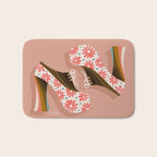 Disco Platforms - Blush & White Bath Mat Gallery Image 1