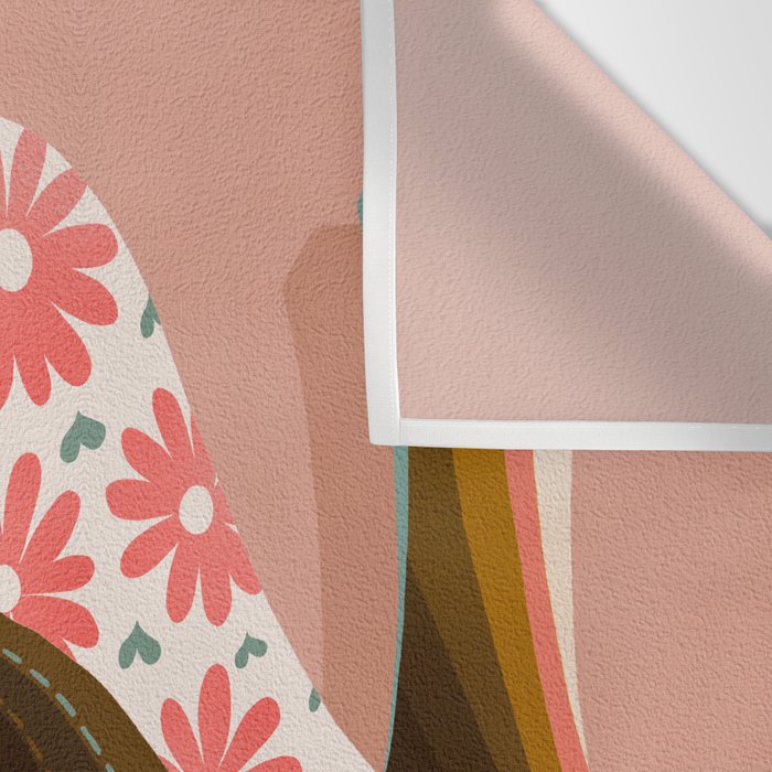 Disco Platforms - Blush & White Wall Tapestry Gallery Image 3