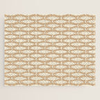 Coastal Neutral Mid Century Modern Fish Minimalist Beige Scandi Pattern Jigsaw Puzzle Gallery Image 1