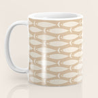 Coastal Neutral Mid Century Modern Fish Minimalist Beige Scandi Pattern Coffee Mug Gallery Image 3