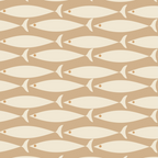 Coastal Neutral Mid Century Modern Fish Minimalist Beige Scandi Pattern Coffee Mug Gallery Image 2