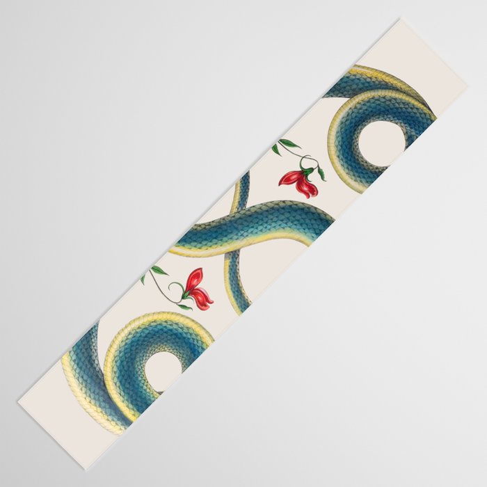 Albertus Seba Snakes Flowers Engraving Table Runner Gallery Image 3