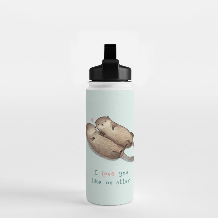 I Love You Like No Otter Water Bottle Gallery Image 2