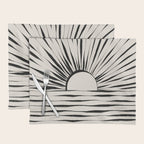 Minimal Sunrise / Sunset Placemat Gallery Image 1