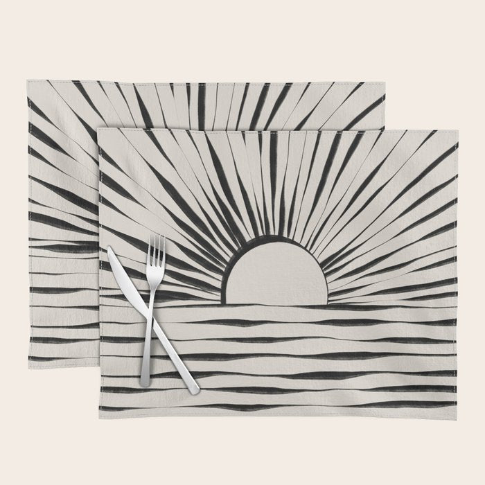 Minimal Sunrise / Sunset Placemat Gallery Image 1