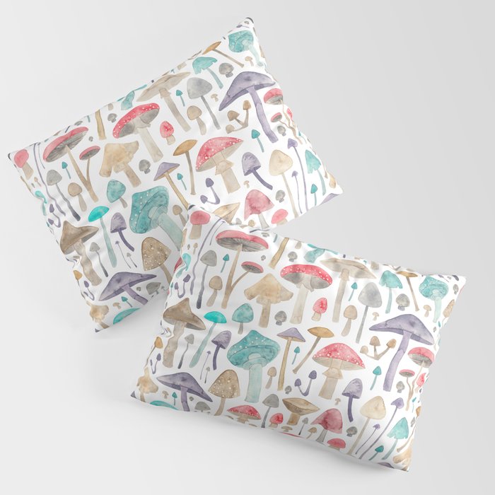 Toadstools and Mushrooms Pillow Sham Gallery Image 3