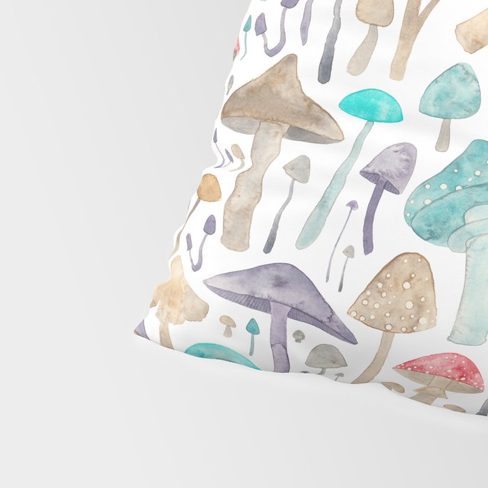 Toadstools and Mushrooms Pillow Sham Gallery Image 4