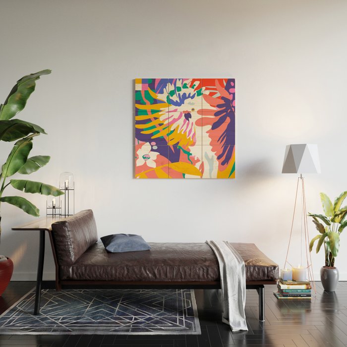 cockatoo tropic shift Wood Wall Art Gallery Image 2