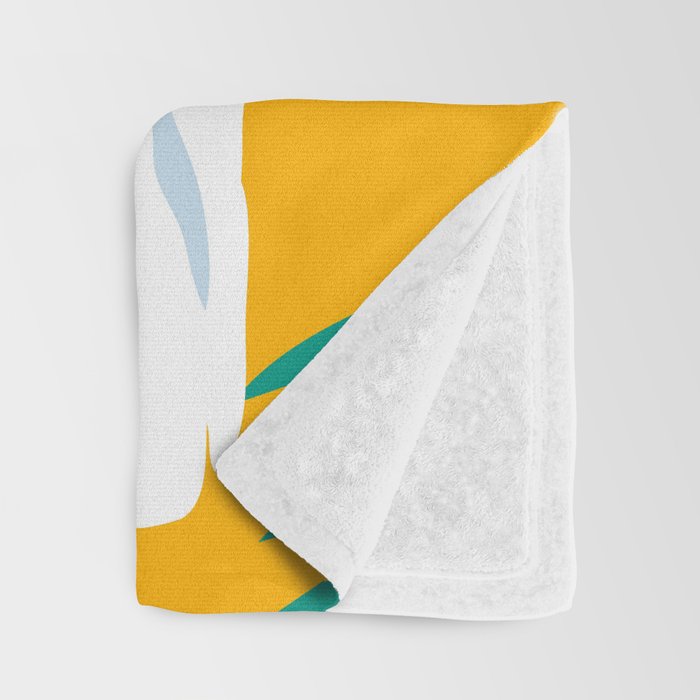 cockatoo tropic shift Throw Blanket Gallery Image 3