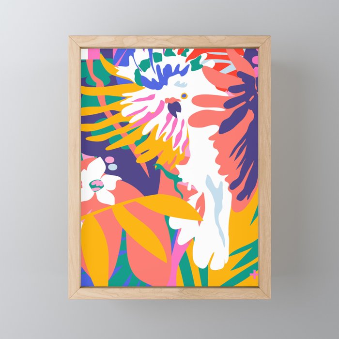 cockatoo tropic shift Mini Art Print Gallery Image 1