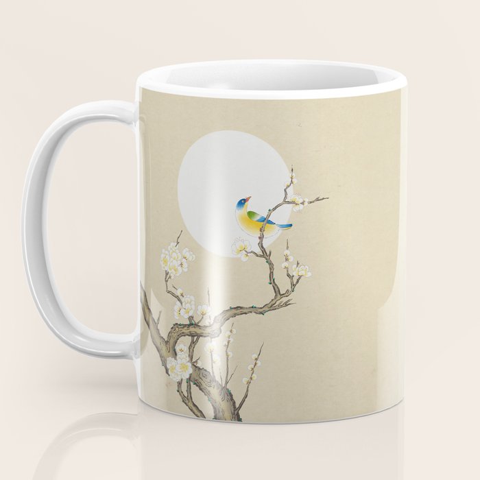 Plum blossoms, bird and the moon Type A (Minhwa: Korean traditional/folk art) Coffee Mug Gallery Image 3