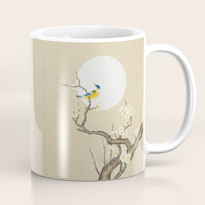 Plum blossoms, bird and the moon Type A (Minhwa: Korean traditional/folk art) Coffee Mug Gallery Image 1