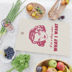 I Do A Thing Called What I Want / Retro Funny Feminist Saying Cutting Board Gallery Image 2