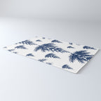 Christmas Trees and Snow, Blue and White Rug Gallery Image 3