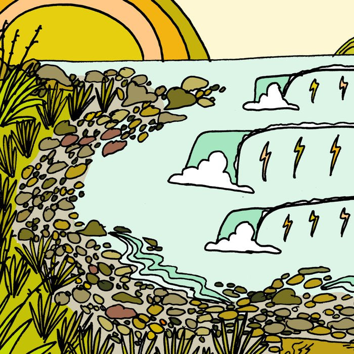 point breaks in paradise // retro surf art by surfy birdy Coffee Mug Gallery Image 2