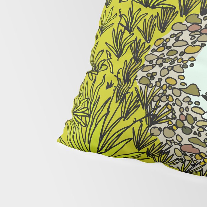 point breaks in paradise // retro surf art by surfy birdy Pillow Sham Gallery Image 4