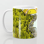 point breaks in paradise // retro surf art by surfy birdy Coffee Mug Gallery Image 3