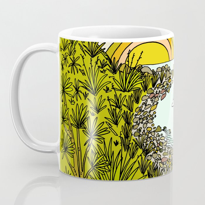 point breaks in paradise // retro surf art by surfy birdy Coffee Mug Gallery Image 3