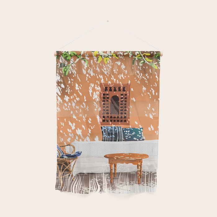 A Relaxed Afternoon | Tropical Summer Architecture | Buildings India Travel Bohemian Décor Painting Wall Hanging Gallery Image 1
