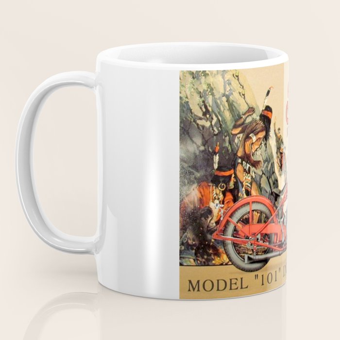 Classic Indian Roadmaster Biker Motorcycle Vintage Advertisement Poster Coffee Mug Gallery Image 3