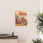Classic Indian Roadmaster Biker Motorcycle Vintage Advertisement Poster Poster Gallery Image 2
