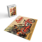 Classic Indian Roadmaster Biker Motorcycle Vintage Advertisement Poster Jigsaw Puzzle Gallery Image 2