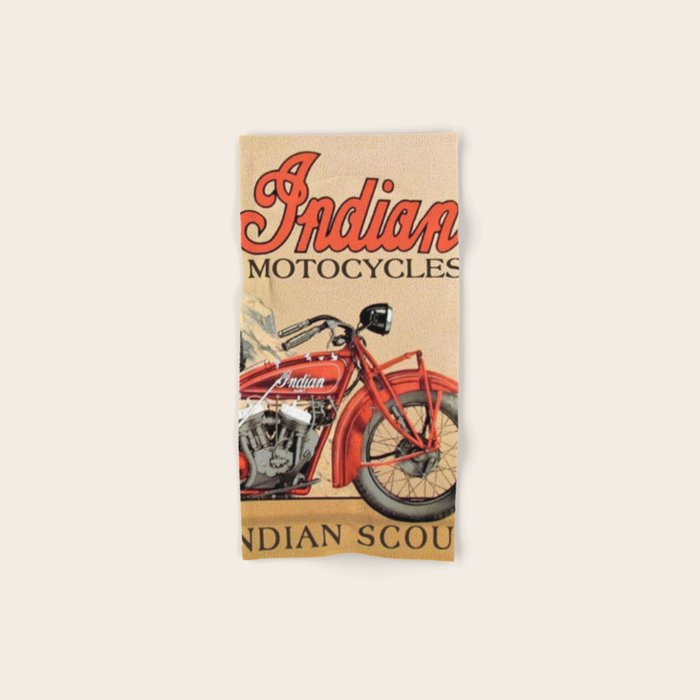 Classic Indian Roadmaster Biker Motorcycle Vintage Advertisement Poster Towels Gallery Image 1