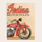 Classic Indian Roadmaster Biker Motorcycle Vintage Advertisement Poster Notebook Gallery Image 4