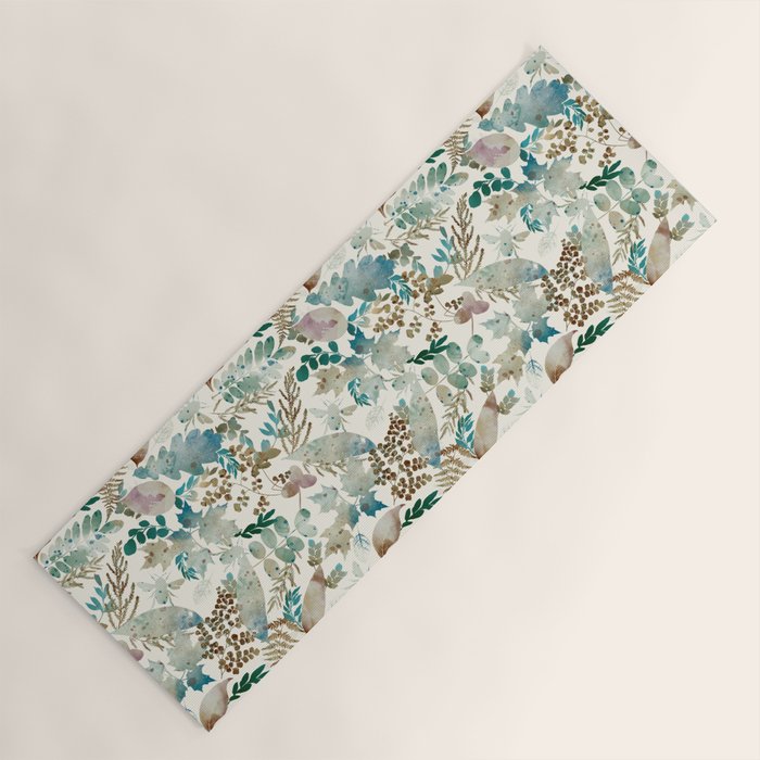 Autumn Botanical Bliss  Yoga Mat Gallery Image 1
