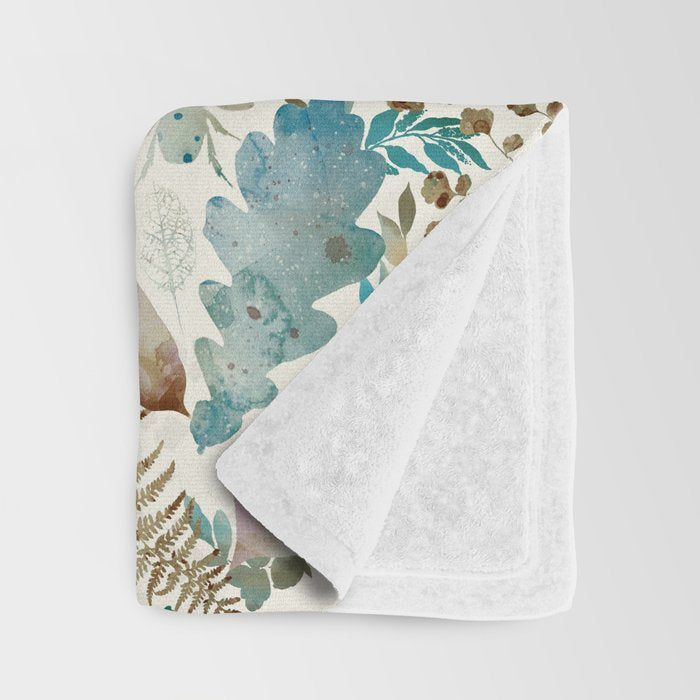 Autumn Botanical Bliss  Throw Blanket Gallery Image 3