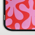 Preppy Pink and Red Amoeba Dance Bold Pop Fun Contemporary Pattern Laptop Sleeve Gallery Image 3
