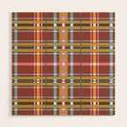 Autumn Tartan Charm Wood Wall Art Gallery Image 1