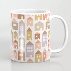 Happy Houses - Earth Tones Coffee Mug Gallery Image 1