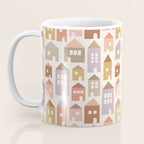Happy Houses - Earth Tones Coffee Mug Gallery Image 3