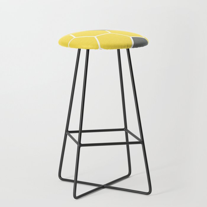 Yellow Honeycomb Stool Gallery Image 1