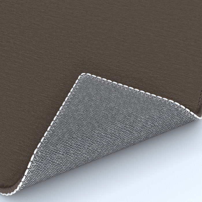 Mocha Brown Solid Color Rug Gallery Image 4
