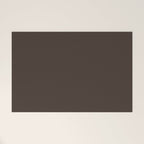 Mocha Brown Solid Color Welcome Mat Gallery Image 1