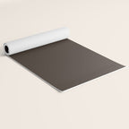 Mocha Brown Solid Color Yoga Mat Gallery Image 2