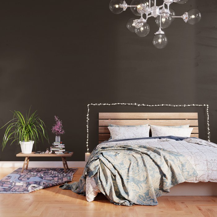 Mocha Brown Solid Color Wallpaper Gallery Image 3
