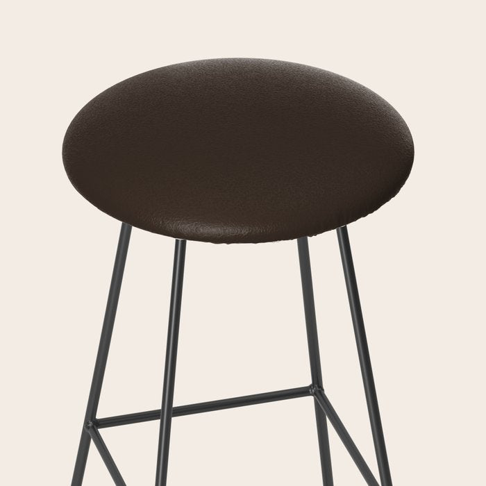 Mocha Brown Solid Color Stool Gallery Image 2