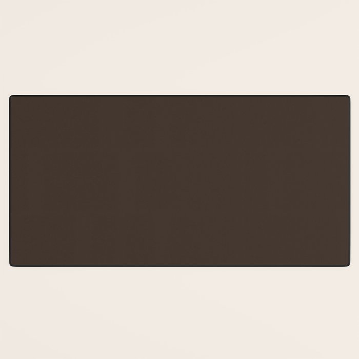 Mocha Brown Solid Color Desk Mat Gallery Image 3