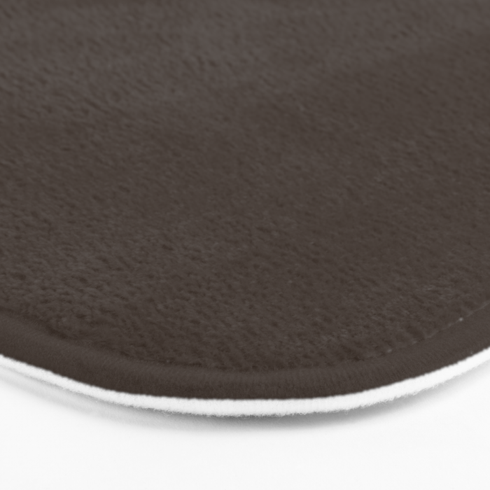 Mocha Brown Solid Color Bath Mat Gallery Image 3
