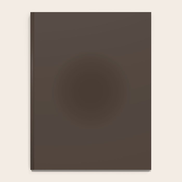 Mocha Brown Solid Color Notebook Gallery Image 4