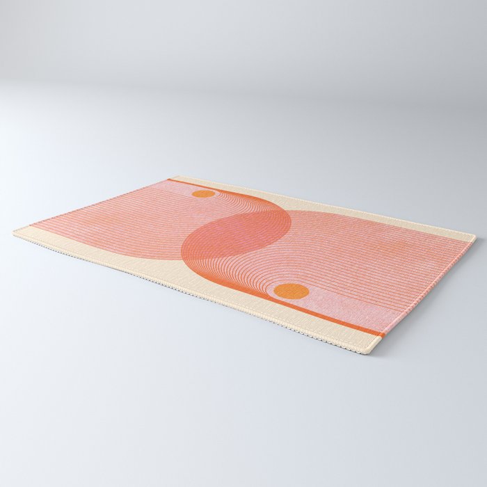 Abstraction_SUN_SUMMER_RED_HOT_SHINE_POP_ART_0322M Rug Gallery Image 3